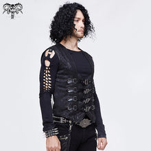 Load image into Gallery viewer, WT03401 parties wearing men black peach hearts jacquard game style punk waistcoats