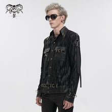 Load image into Gallery viewer, CT201 Similar to Hand Painted Asymmetric Punk Jacket