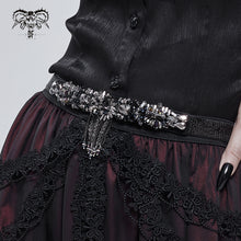 Load image into Gallery viewer, AS101 Gothic diamond tassel thin belt