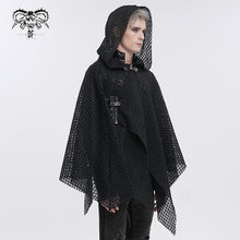 Load image into Gallery viewer, CA033 punk mesh asymmetric shawl
