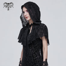Load image into Gallery viewer, CA027 Flower mesh thin gothic women shawl
