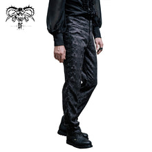 Load image into Gallery viewer, PT010 formal party jacquard men high waist floral Gothic trousers