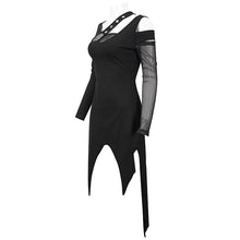 Load image into Gallery viewer, SKT132 Punk asymmetrical faked metal ghost hand dress