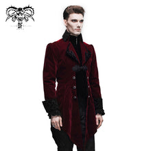 Load image into Gallery viewer, CT02202 devil fashion gothic formal party turn down collar wine men swallowtail coats