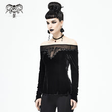 Load image into Gallery viewer, TT160 flat shoulder basic style Gothic T-shirt