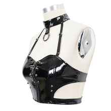 Load image into Gallery viewer, TT154 Punk patent leather sexy tube top
