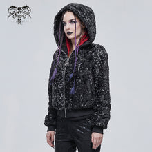 Load image into Gallery viewer, CT187 Two-tone punk women wool jacket