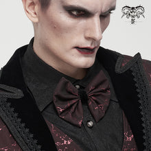 Load image into Gallery viewer, AS11002 wine Gothic bow tie