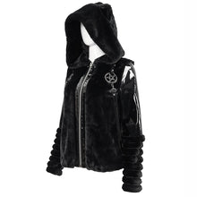 Load image into Gallery viewer, CT183 daily life wowen winter cat ear fur jacket