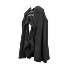 Load image into Gallery viewer, CA016 punk open arms men winter fur big cloak with loops