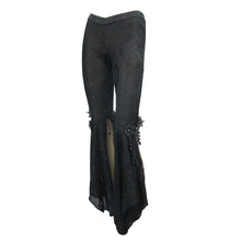 Load image into Gallery viewer, PT072 Summer daily wearing Paisley dark fringe sexy women ninth bell bottoms pants