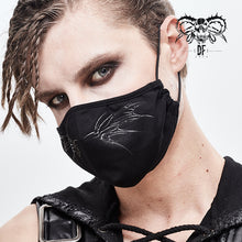 Load image into Gallery viewer, MK02301 devil fashion unisex 3D wing printing punk black cotton mask