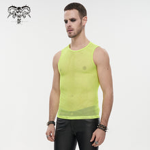 Load image into Gallery viewer, TT19703 iridescent Diamond-shaped net basic style men vest