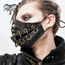 Load image into Gallery viewer, MK044 steampunk metallic bronze unisex spiked distressed masks