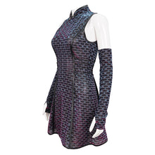 Load image into Gallery viewer, SKT151 Punk Chinese style Dream Color cheongsam dress