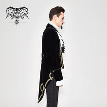Load image into Gallery viewer, CT099 Devil fashion brand golden disc flowers hand-embroidered gothic men jacket