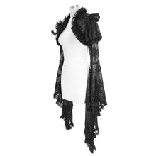 Load image into Gallery viewer, ECA008 sexy women big flared sleeves super short gothic lace shawl