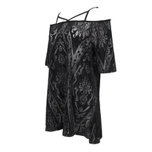 Load image into Gallery viewer, SKT159 Flocked Printed Loose Dress