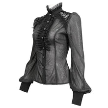 Load image into Gallery viewer, SHT090 see-through pattern gothic shirt