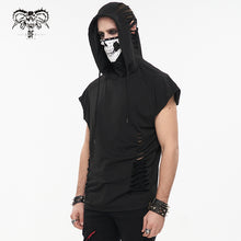 Load image into Gallery viewer, TT213 Turtleneck Mask Skull Printed Raglan Sleeve Hoodie