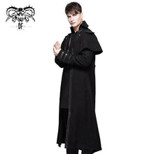 Load image into Gallery viewer, CT042 gothic men fake two pieces high collar woollen long coats