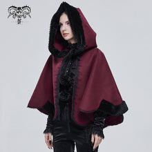 Load image into Gallery viewer, CA02802 wine double sided woolen contrast color shawl with fur