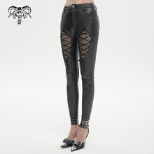 Load image into Gallery viewer, PT200 Punk diamond-shaped Thigh laced up Ladies Pants
