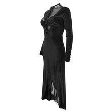 Load image into Gallery viewer, ESKT039 Small stand collar Paisley lace dress