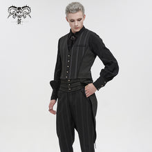 Load image into Gallery viewer, WT06601 Striped Removable Swallowtail Men's Vest