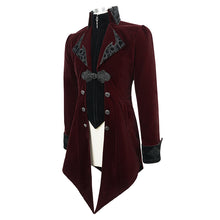 Load image into Gallery viewer, CT02202 devil fashion gothic formal party turn down collar wine men swallowtail coats