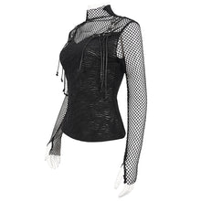 Load image into Gallery viewer, TT233 High neck fake strap T-shirt
