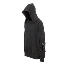 Load image into Gallery viewer, SR009 devil fashion everyday clothing newest style winter black punk men hooded sweater