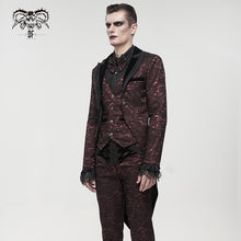 Load image into Gallery viewer, CT19102 red fake two-piece gothic tuxedo