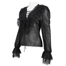 Load image into Gallery viewer, SHT09601 Gothic daily life Long Sleeve women Blouse