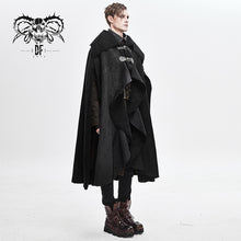 Load image into Gallery viewer, CA016 punk open arms men winter fur big cloak with loops