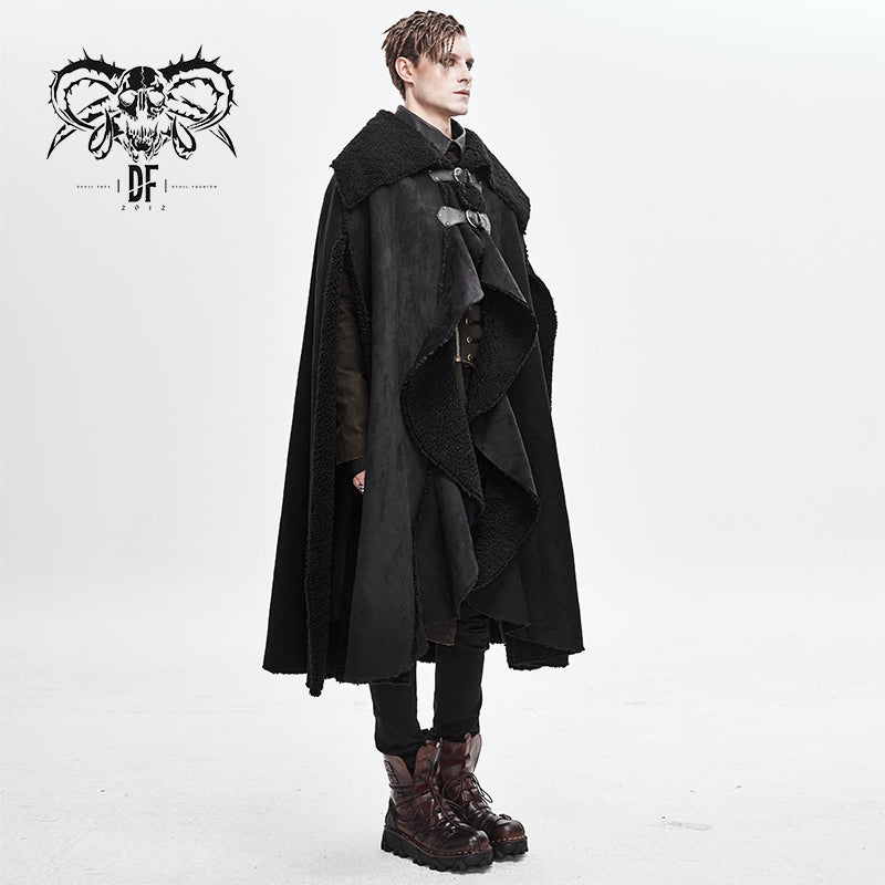 Mens winter cape on sale coat