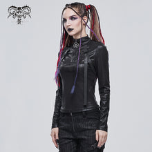 Load image into Gallery viewer, TT179 Cyberpunk style high neck everyday T-shirt