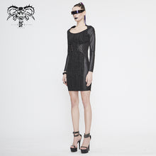 Load image into Gallery viewer, SKT119 Cyberpunk print dress