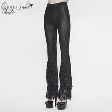 Load image into Gallery viewer, EPT006 Lace beaded pleated gothic leggings