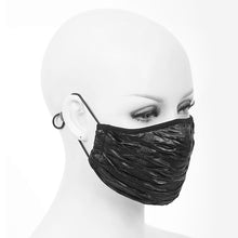 Load image into Gallery viewer, MK027 breathable cyber punk shine pleated men leather face masks