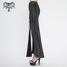 Load image into Gallery viewer, SKT124 Snakeskin pattern symmetrical slit skirt