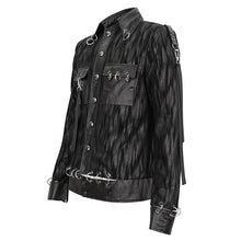 Load image into Gallery viewer, CT201 Similar to Hand Painted Asymmetric Punk Jacket