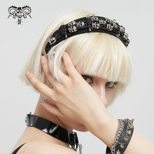 Load image into Gallery viewer, AS128 skull braided headband