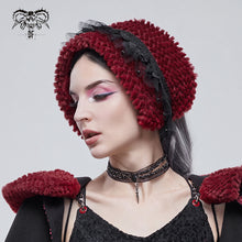 Load image into Gallery viewer, AS10702 red grained plush neckerchief (headband)