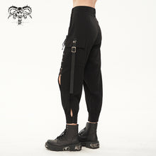 Load image into Gallery viewer, PT181 tied with rope hollow out punk women overalls