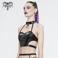 Load image into Gallery viewer, TT154 Punk patent leather sexy tube top