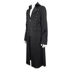 Load image into Gallery viewer, CT196 gothic basic style dark pattern leather trench coat
