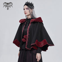 Load image into Gallery viewer, CA02801 Black double-sided woolen contrast color fur shawl with fur