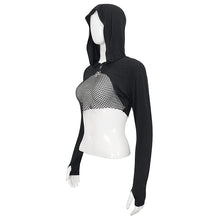 Load image into Gallery viewer, TT215 transparent chest women hoodie
