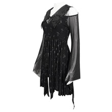 Load image into Gallery viewer, SKT152 Black Cross Printed Dress